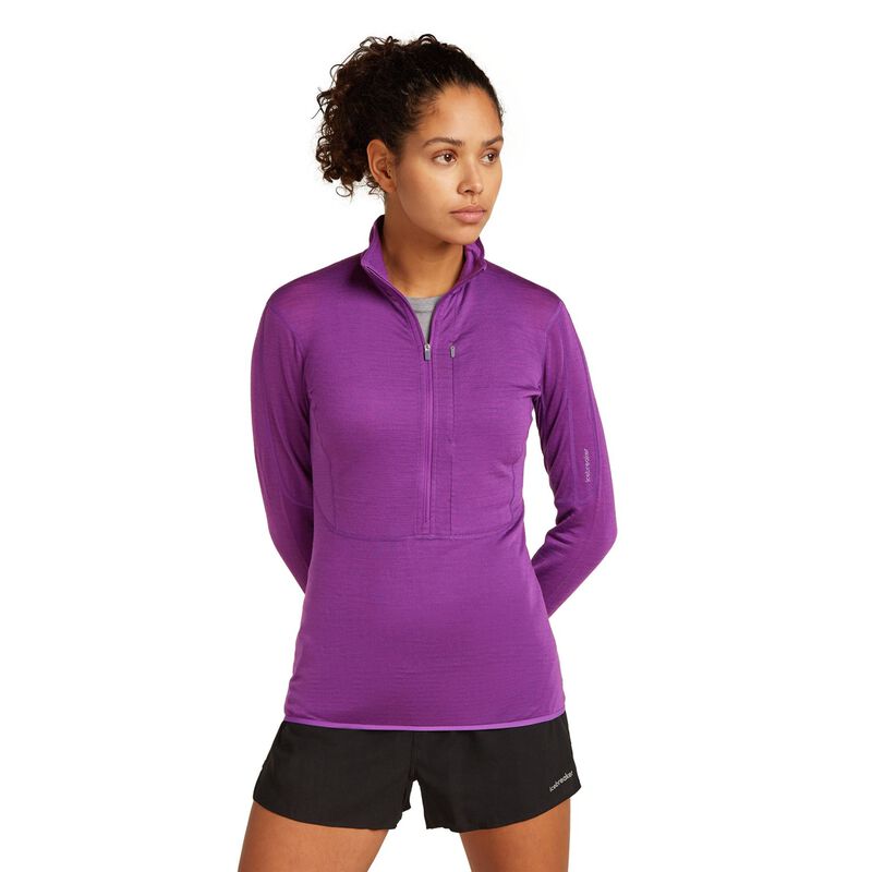 Icebreaker W Merino Blend 200 RealFleece Descender LS Half Zip image number 0