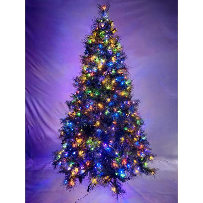 7.5 Foot Luxury Mixed Green Pine Tree x 1700 & 700 Lights image number 1