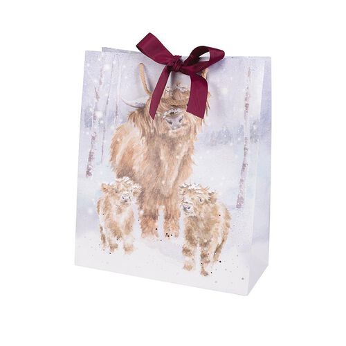Wrendale Christmas Bag Large: A Highland Christmas