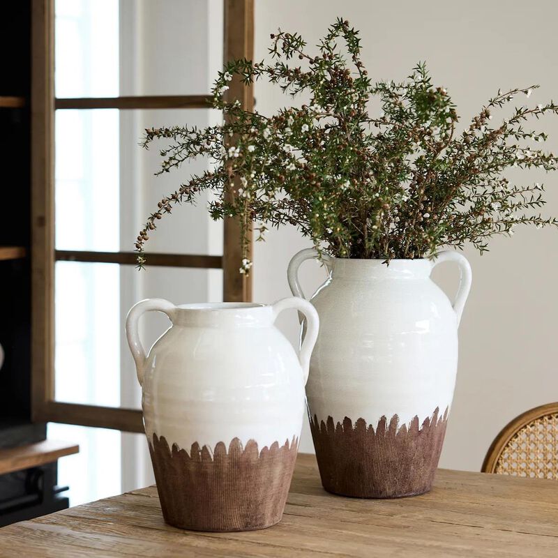 French Country Blanc Urn Large image number 1