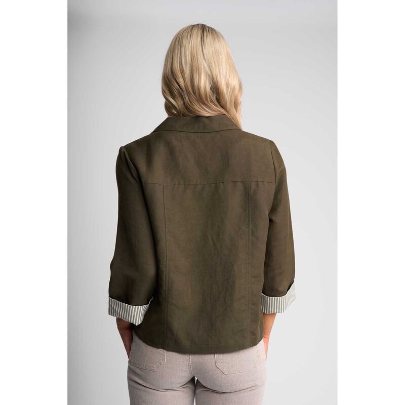 Vassalli Jacket With Contrast Stripe Cuff image number 1