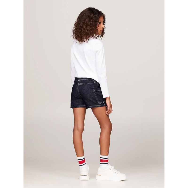 Tommy Hilfiger Cargo Denim Skort Rinse 4-7Y image number 1