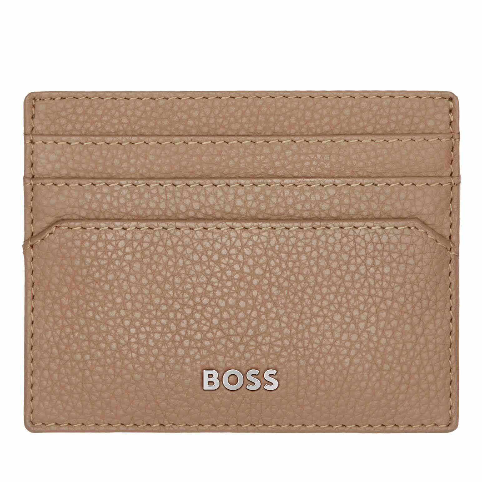 Hugo Boss Card Holder Classic Grained Camel Ballantynes Department Store