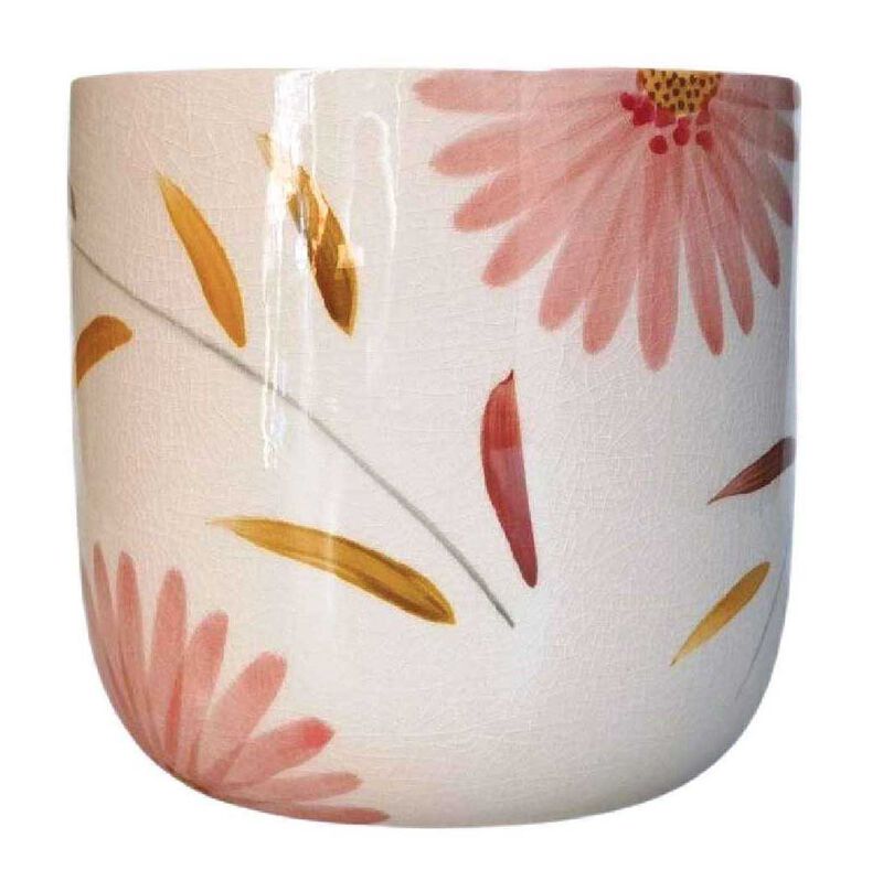 Urban Products Maxine Floral Planter Red & Yellow 14cm image number 0