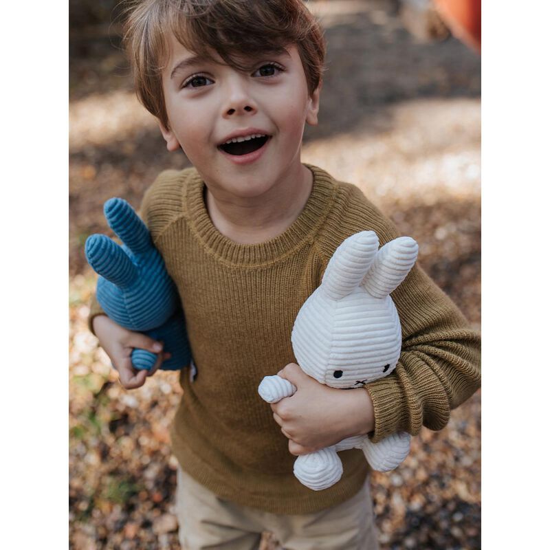 Miffy Plush Miffy Eco Corduroy Kobalt Blue 23 cm image number 3