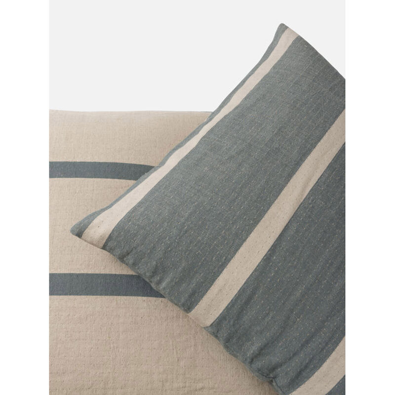 Citt&agrave; Carnival Euro Cushion Natural/Air Force Blue 65x65cm image number 2