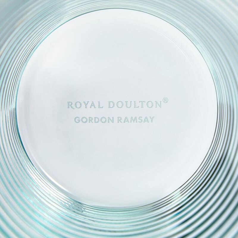 Royal Doulton Gordon Ramsay Maze Glass Tumbler Blue Set of 4 image number 1