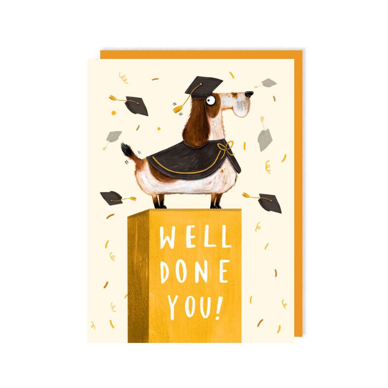 Clare Reilly Well Done Spaniel Congratulations Card image number 0
