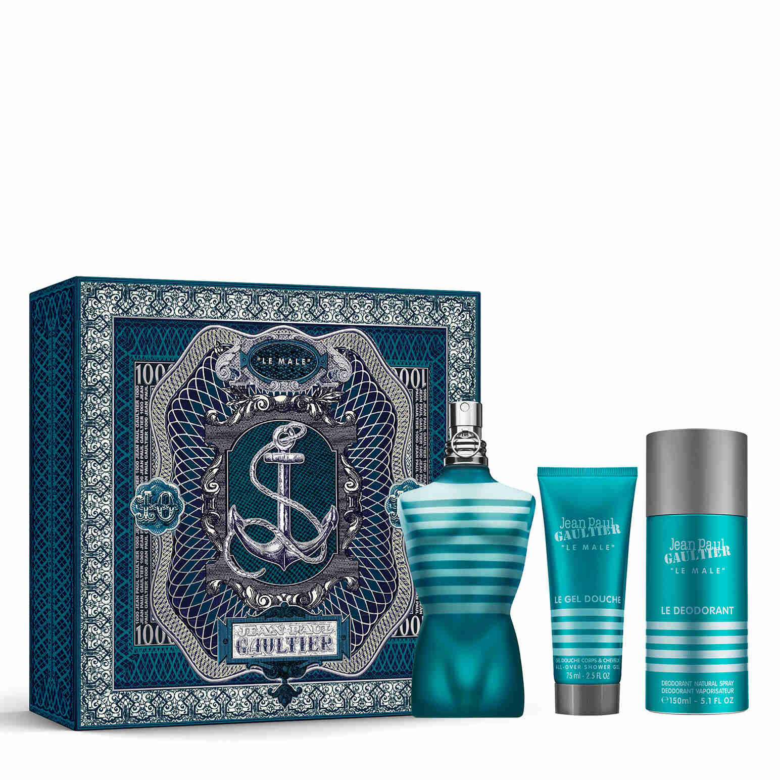 Jean Paul Gaultier Le Male EDT 125ml Gift Set Ballantynes Department Store