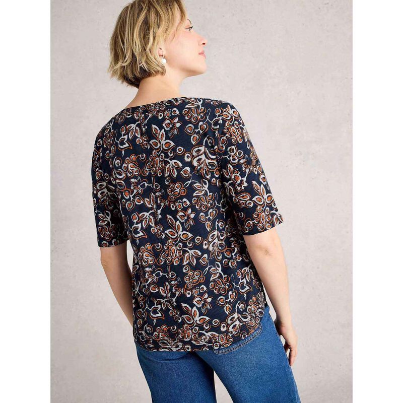 White Stuff Weaver Notch Neck Tee image number 1