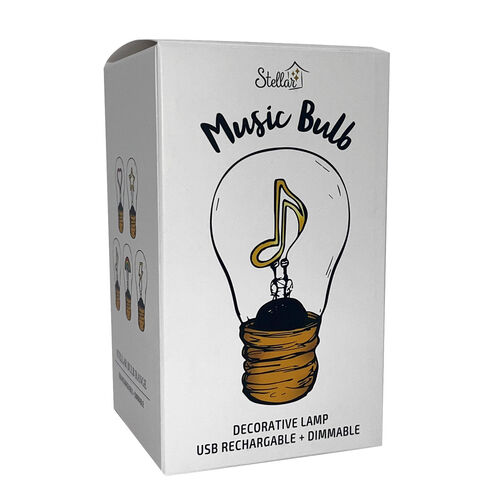 Stellar Haus Music Note Lightbulb Lamp