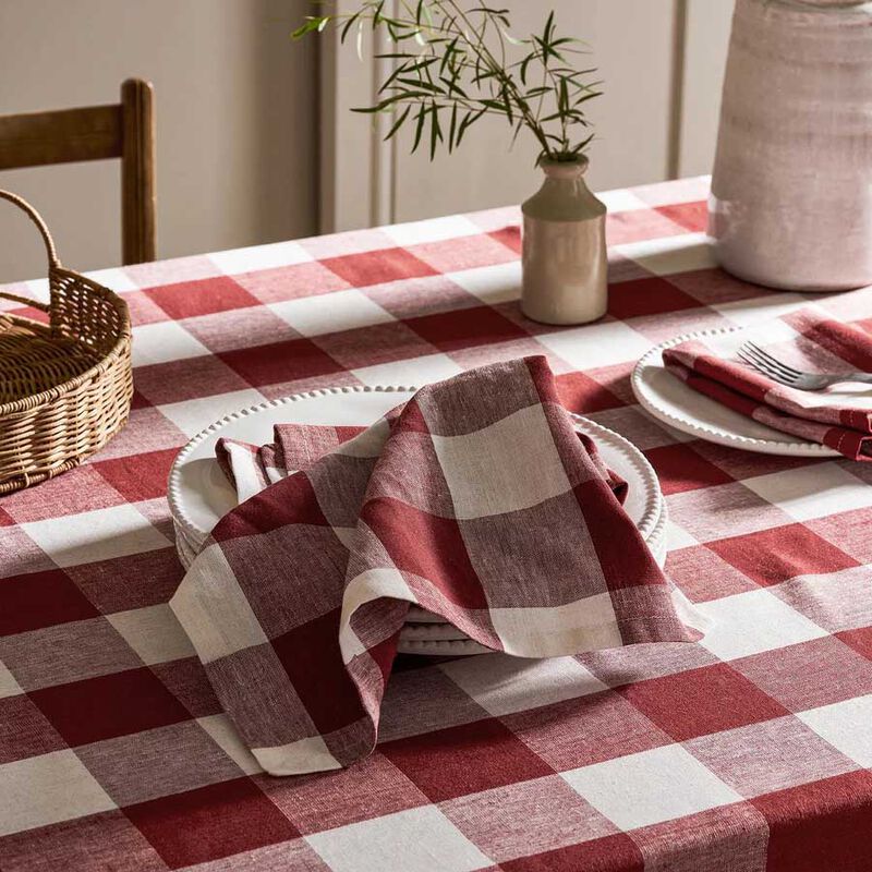 Sophie Allport Rustic Red Gingham Napkins Set Of 4 image number 1