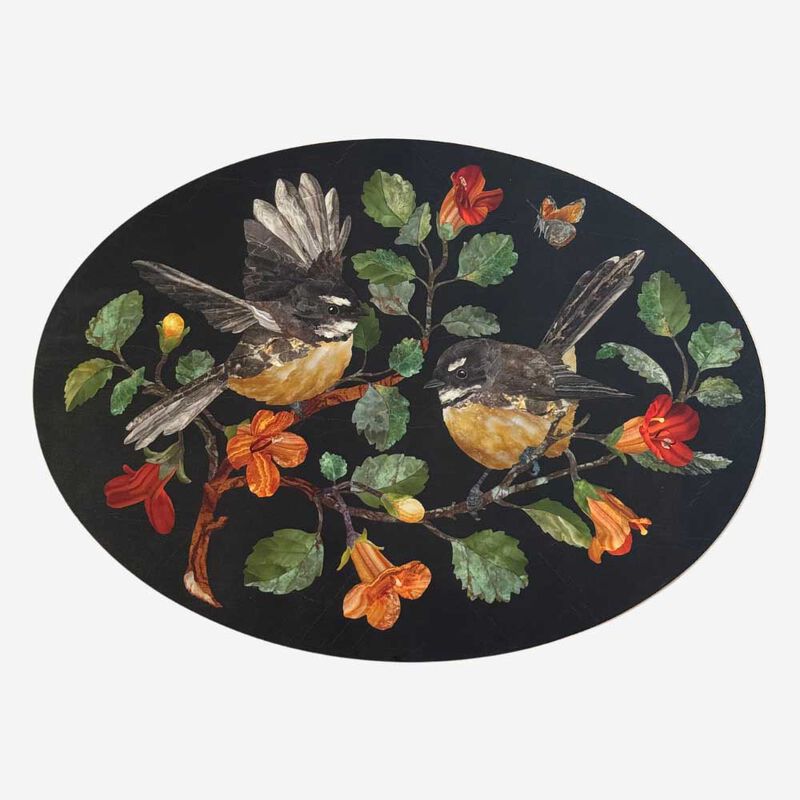 Tanya Wolfkamp Oval Placemat Set Of 4 - Nz Birds image number 2