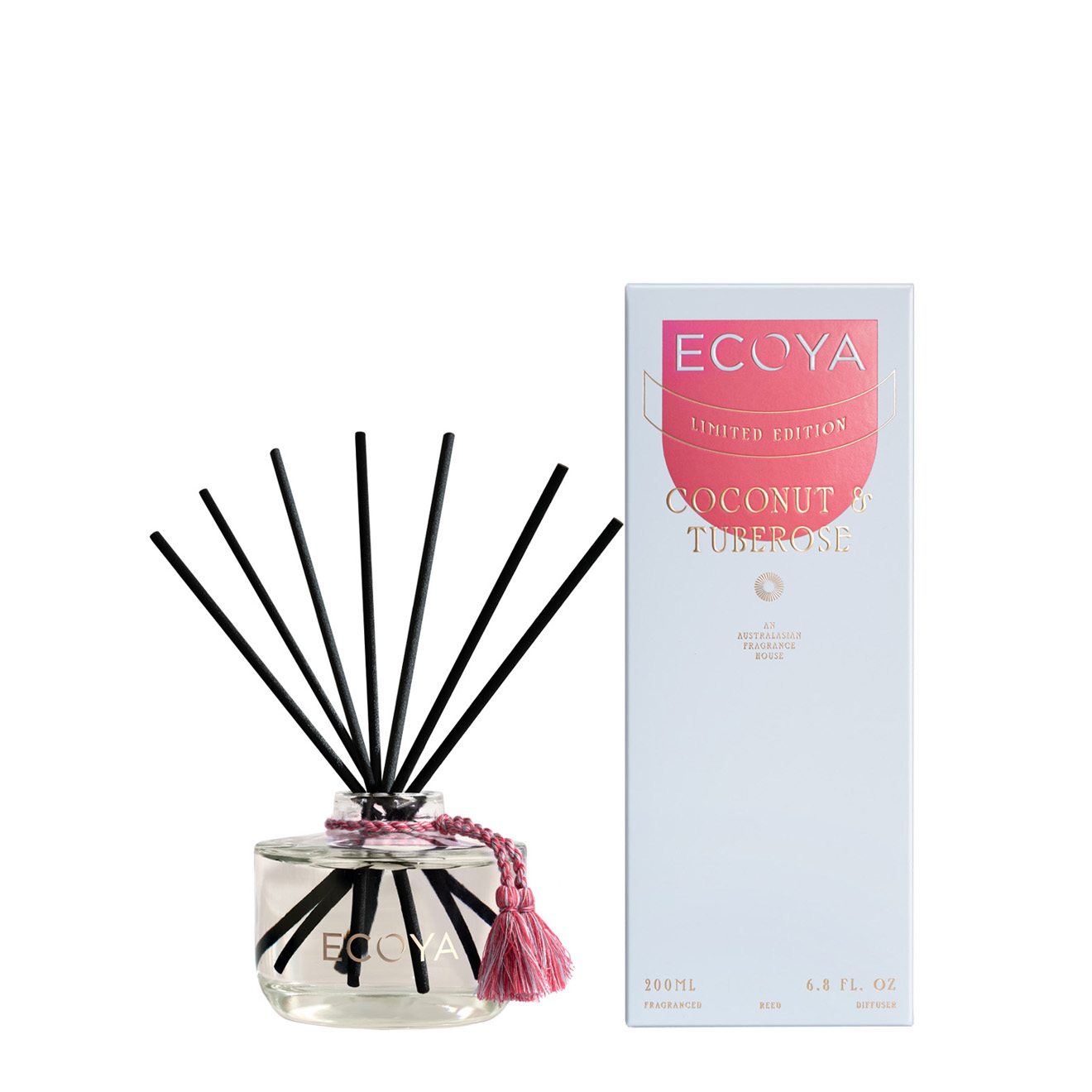 ECOYA Reed Diffuser Coconut & Tuberose 200ml