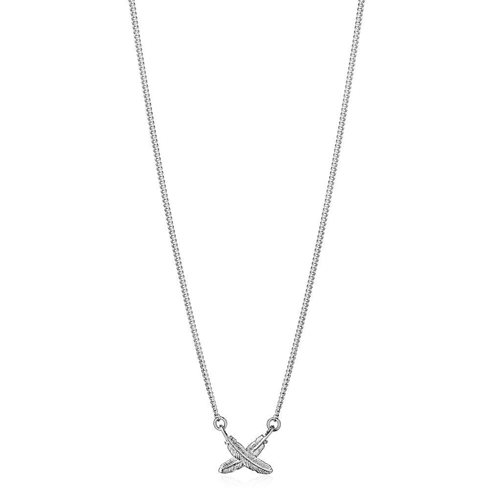 Boh Runga Mini Feather Kisses Pendant Silver