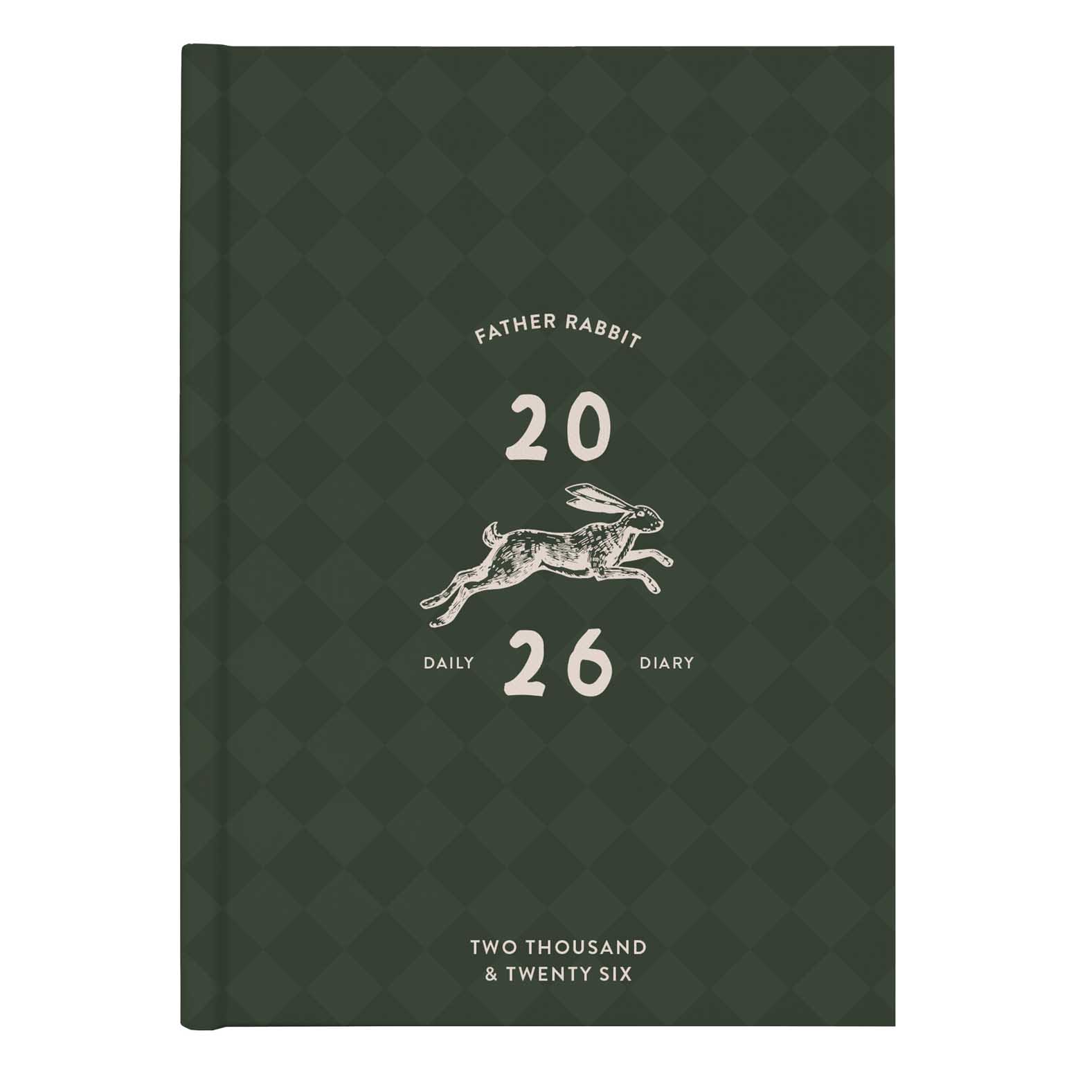 Father Rabbit Mosaic Tile Daily Diary 2026