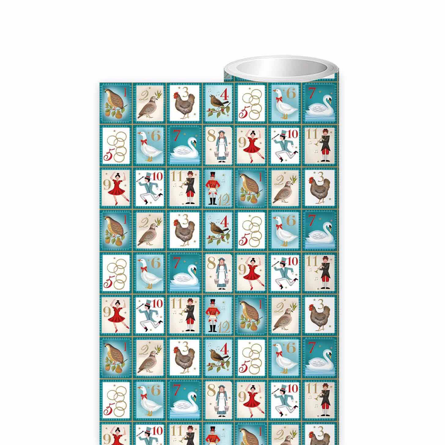 Museums & Galleries 12 Days Of Christmas Roll Wrap
