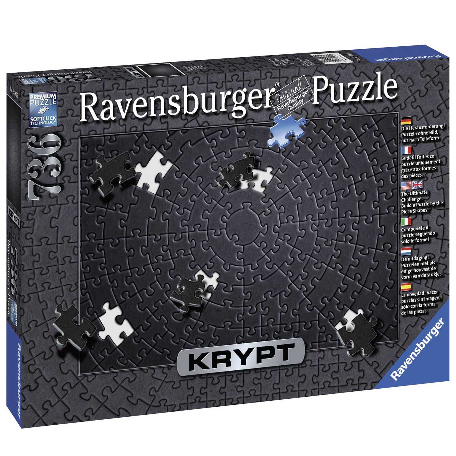 Ravensburger Krypt Black Spiral Puzzle 736 Pieces