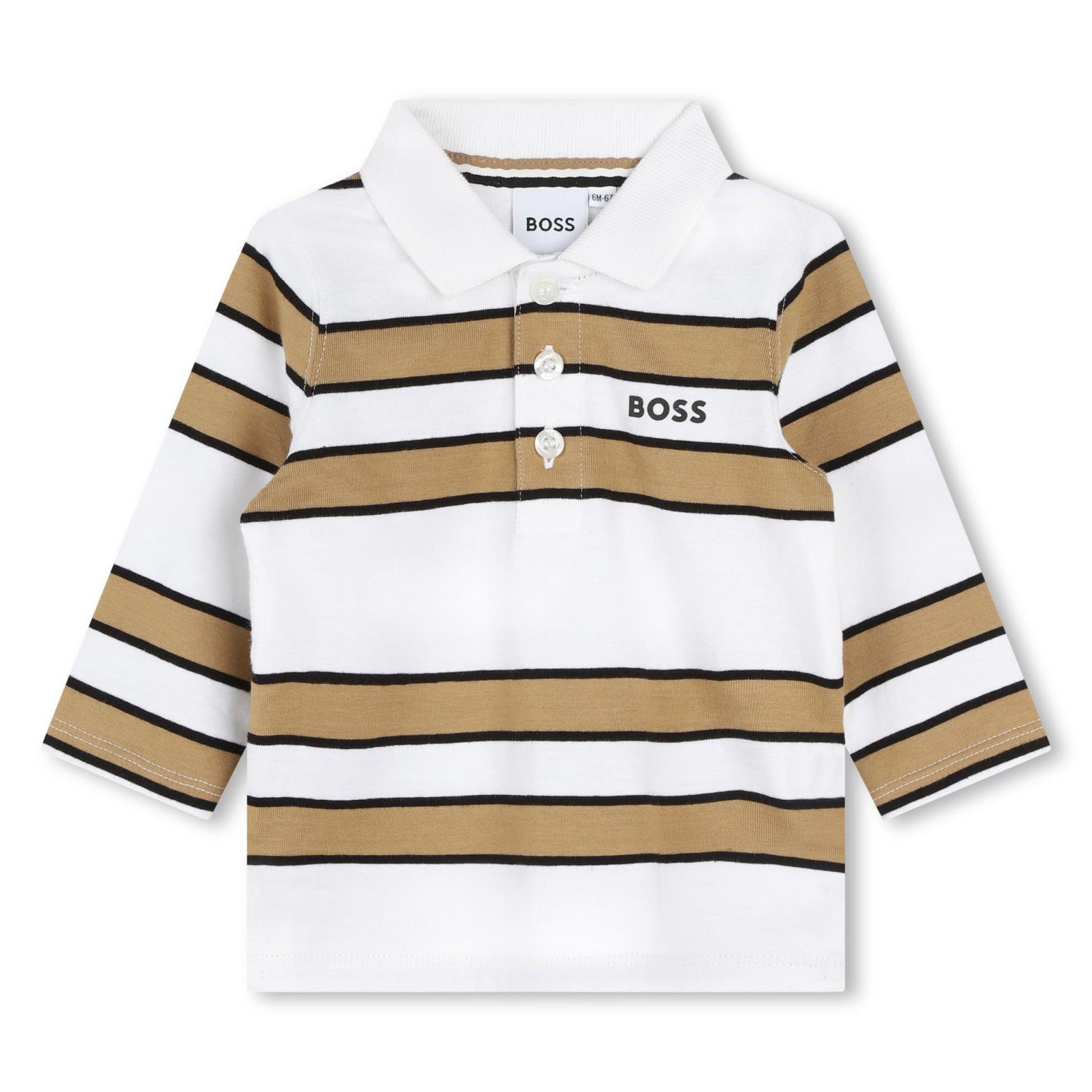 BOSS Striped Polo Shirt 6M - 2Y