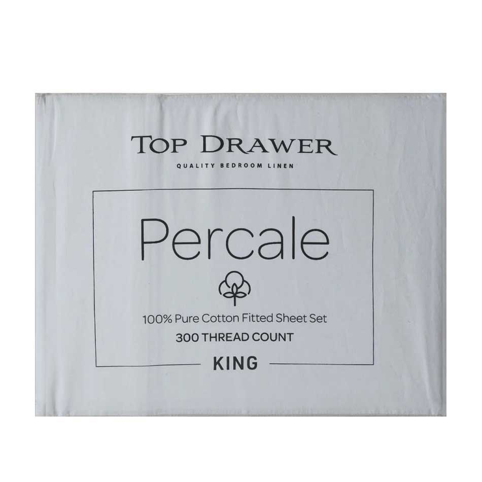 Top Drawer 300TC Cotton Percale Sheet Set
