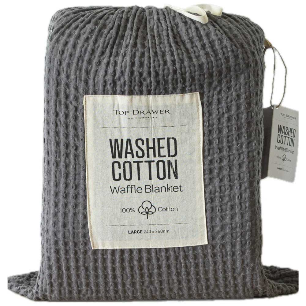 Top Drawer 100% Cotton Waffle Blanket Large