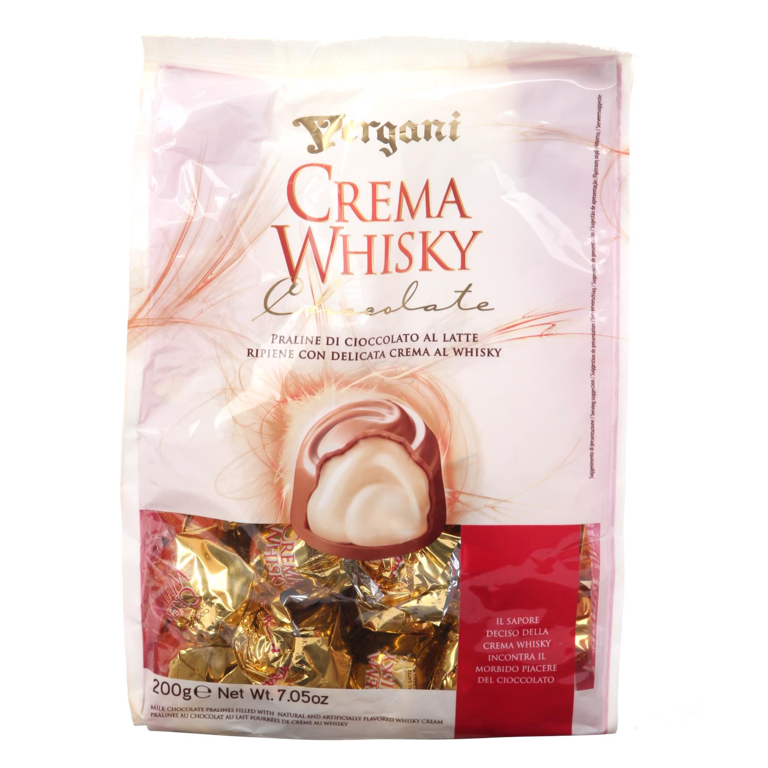 Vergani Milk Chocolate Whisky Creams 200g