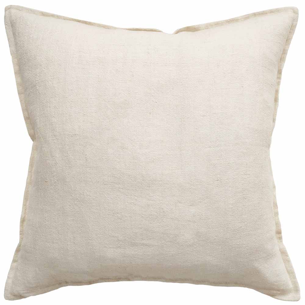 Baya Cassia Cushion with Feather Inner 55x55cm - Almond