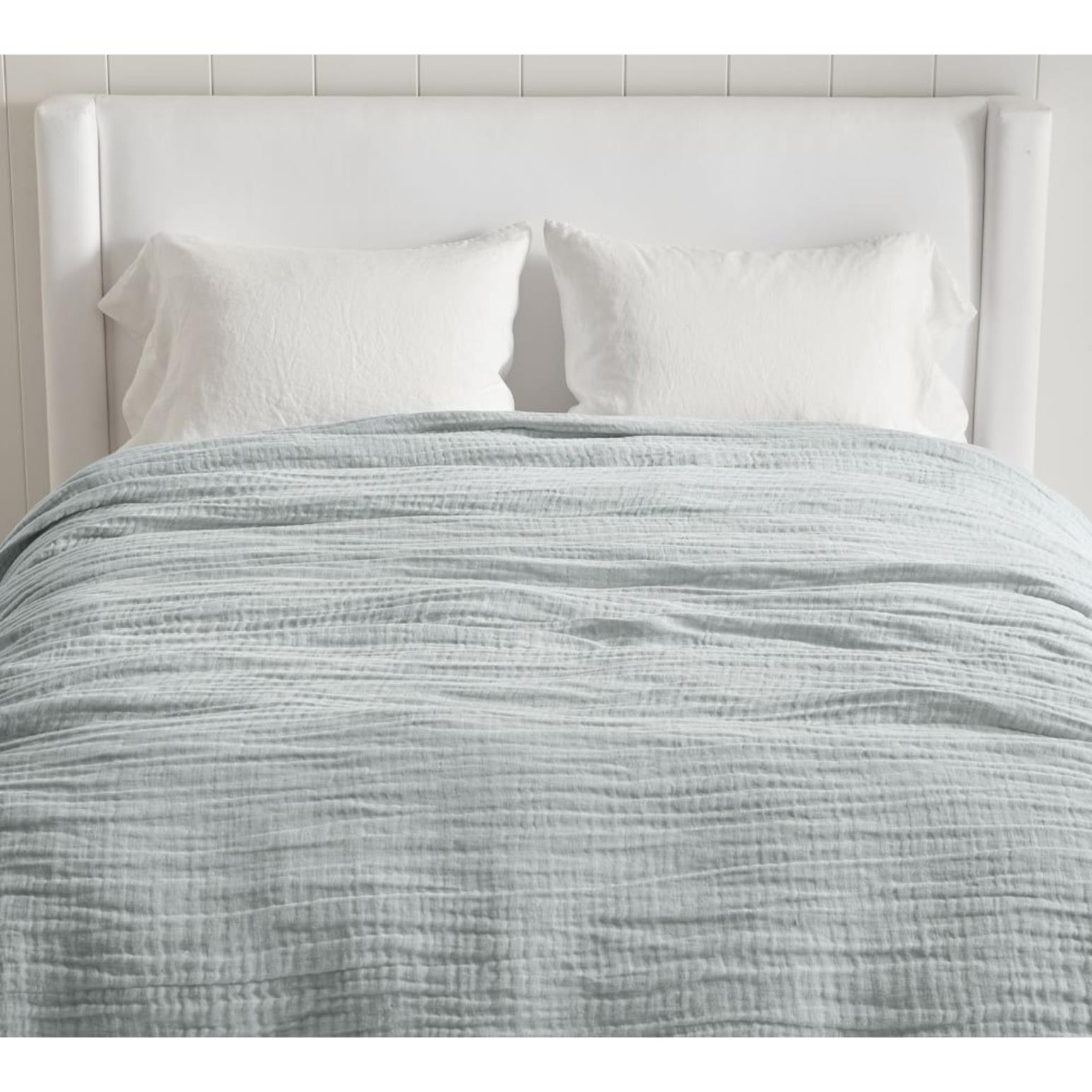 Pottery Barn Cloud Linen Blanket Queen