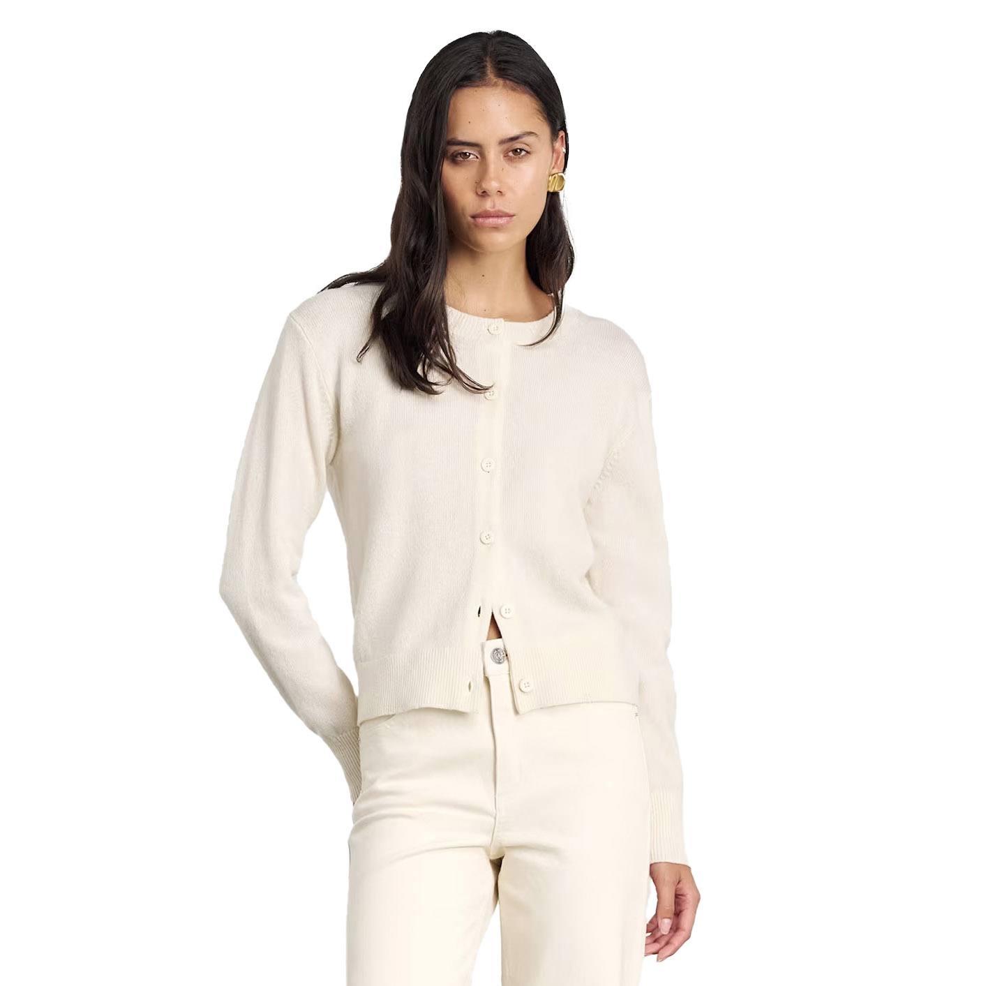 JAG Long Sleeve Wool Cardigan