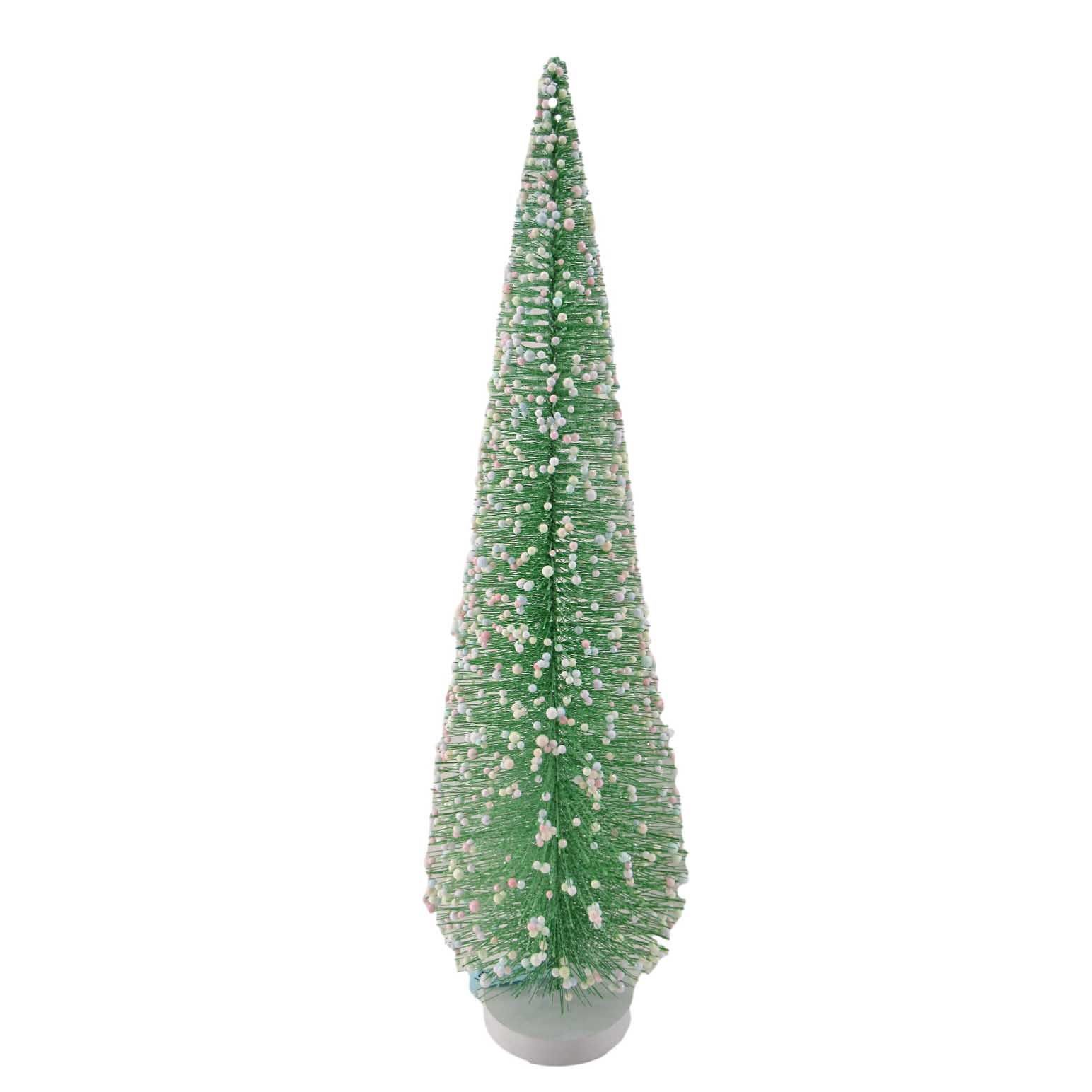 Green Sisal Tree With Coloured Beads 21 Inch