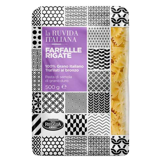 La Ruvida Farfalle Rigate 500g