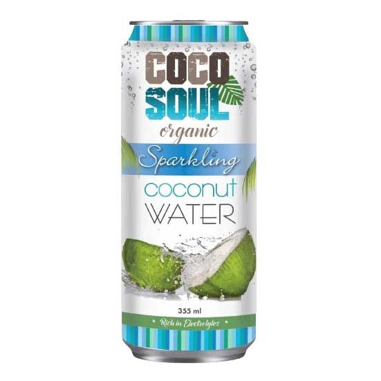 Coco Soul Organic Sparkling Coconut Water 355ml