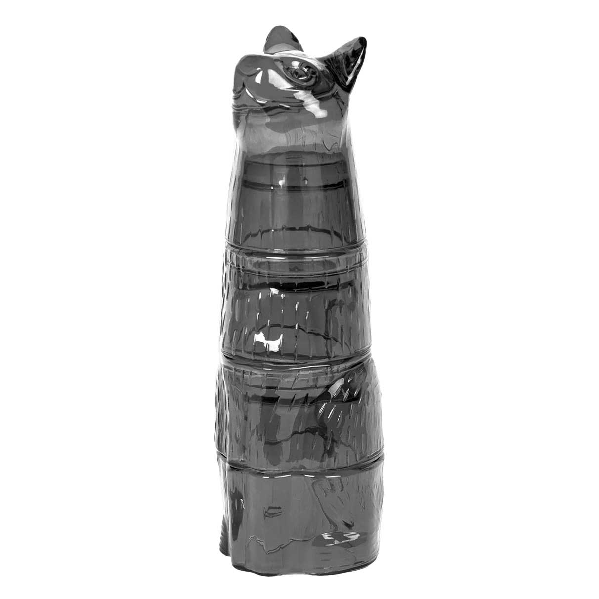 DOIY Stacking Glasses Kitty Black