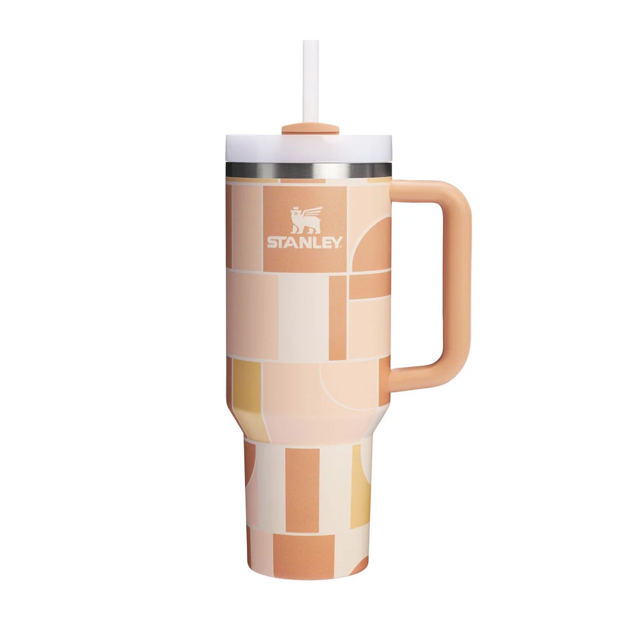 Stanley The Quencher H2.0 Flowstate™ Tumbler 40oz Apricot Court Duo