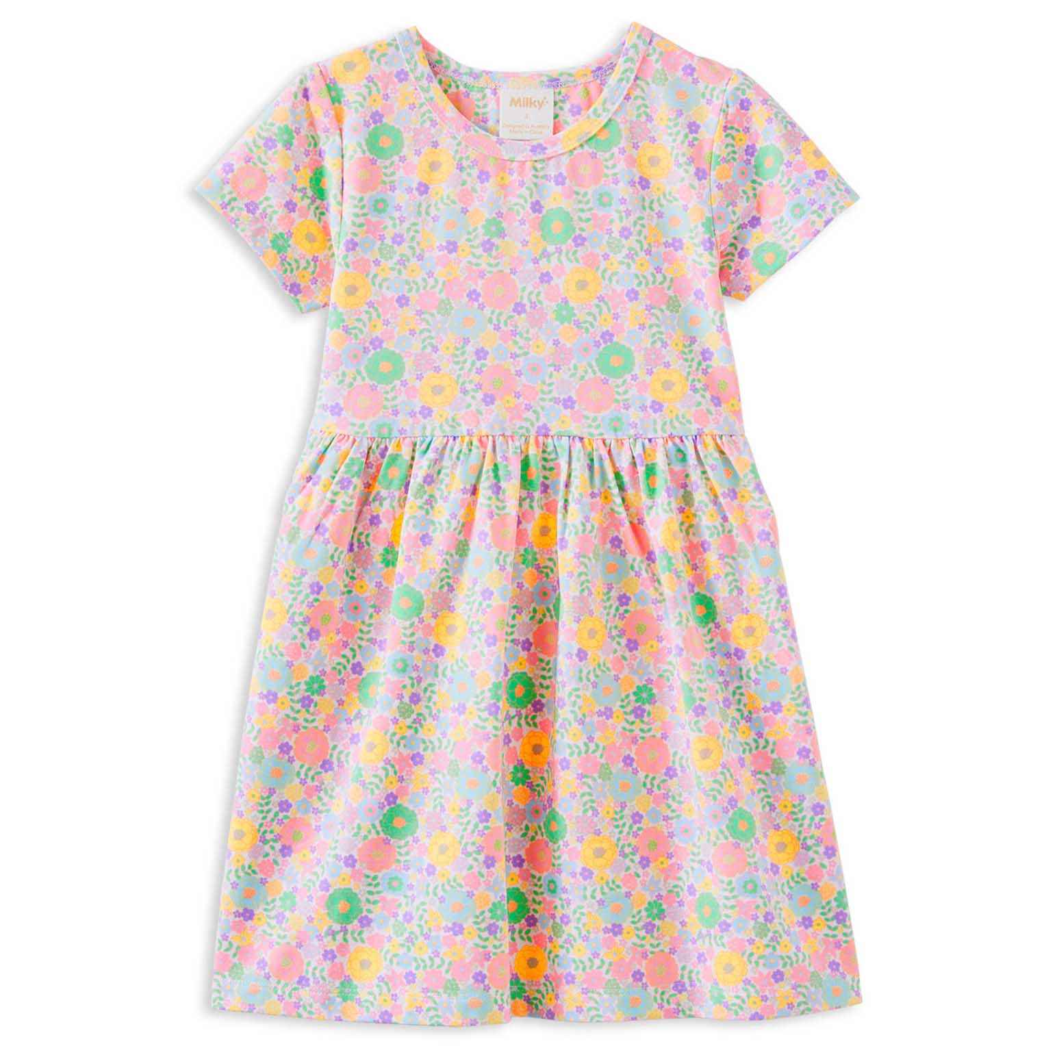 Milky Pastel Garden Dress 2-7Y