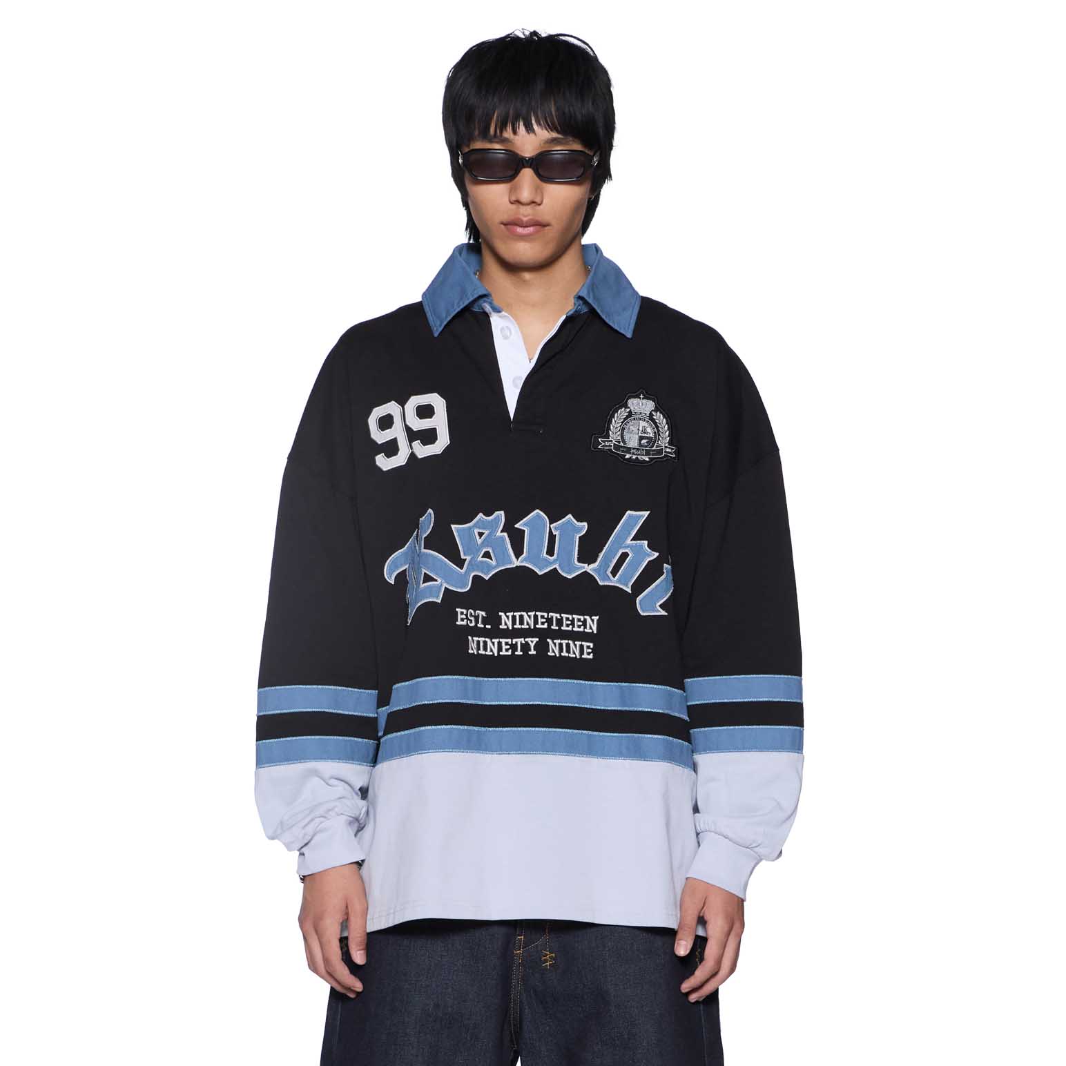 Ksubi Idol Ls Rugby Faded Black