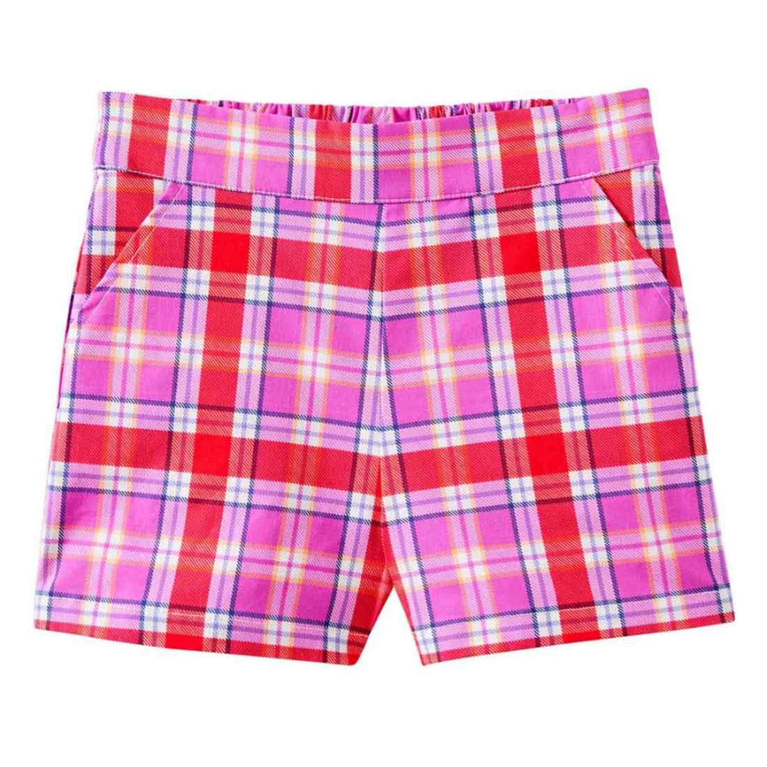 Milky Sunset Plaid Check Short 2-7Y
