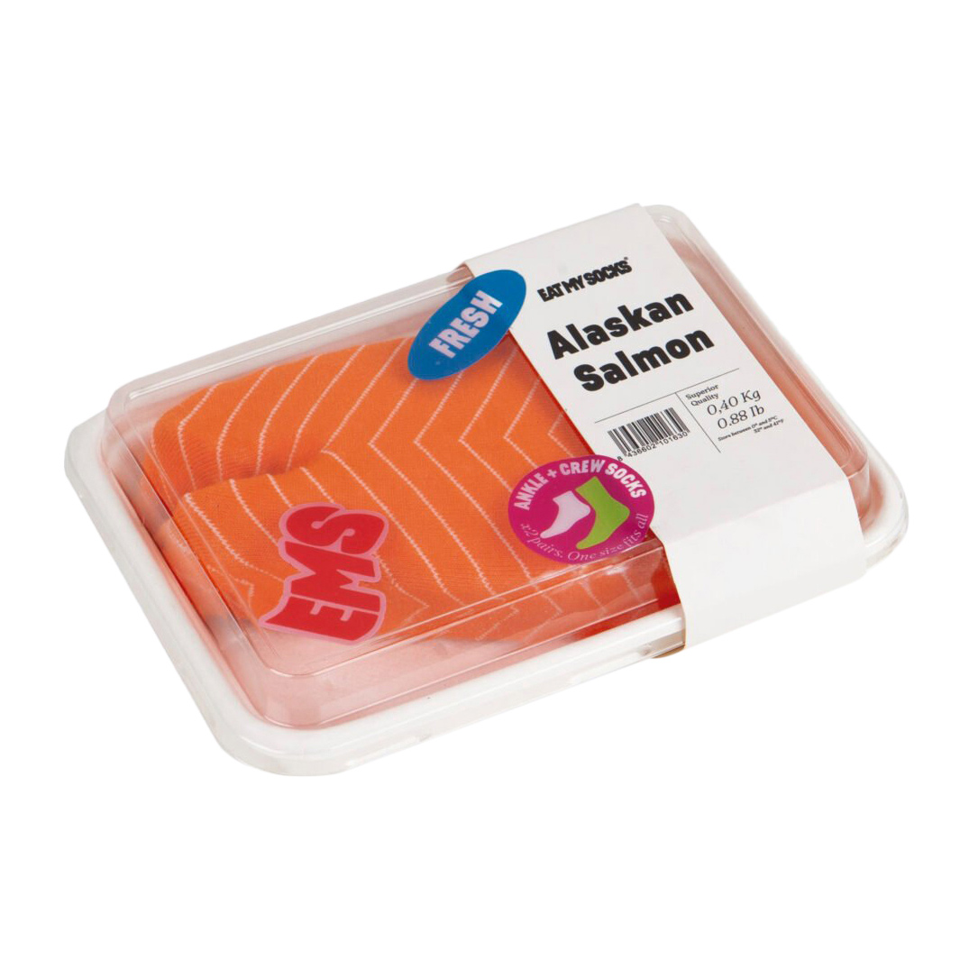 Eat My Socks Alaskan Salmon Socks - 2 Pairs