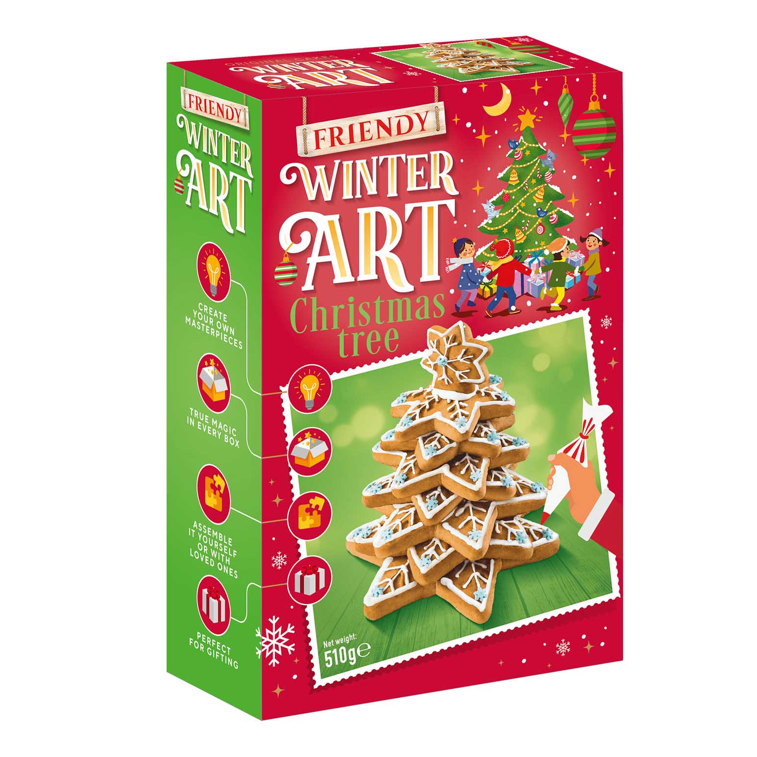 Friendy Gingerbread Tree Kit 510g