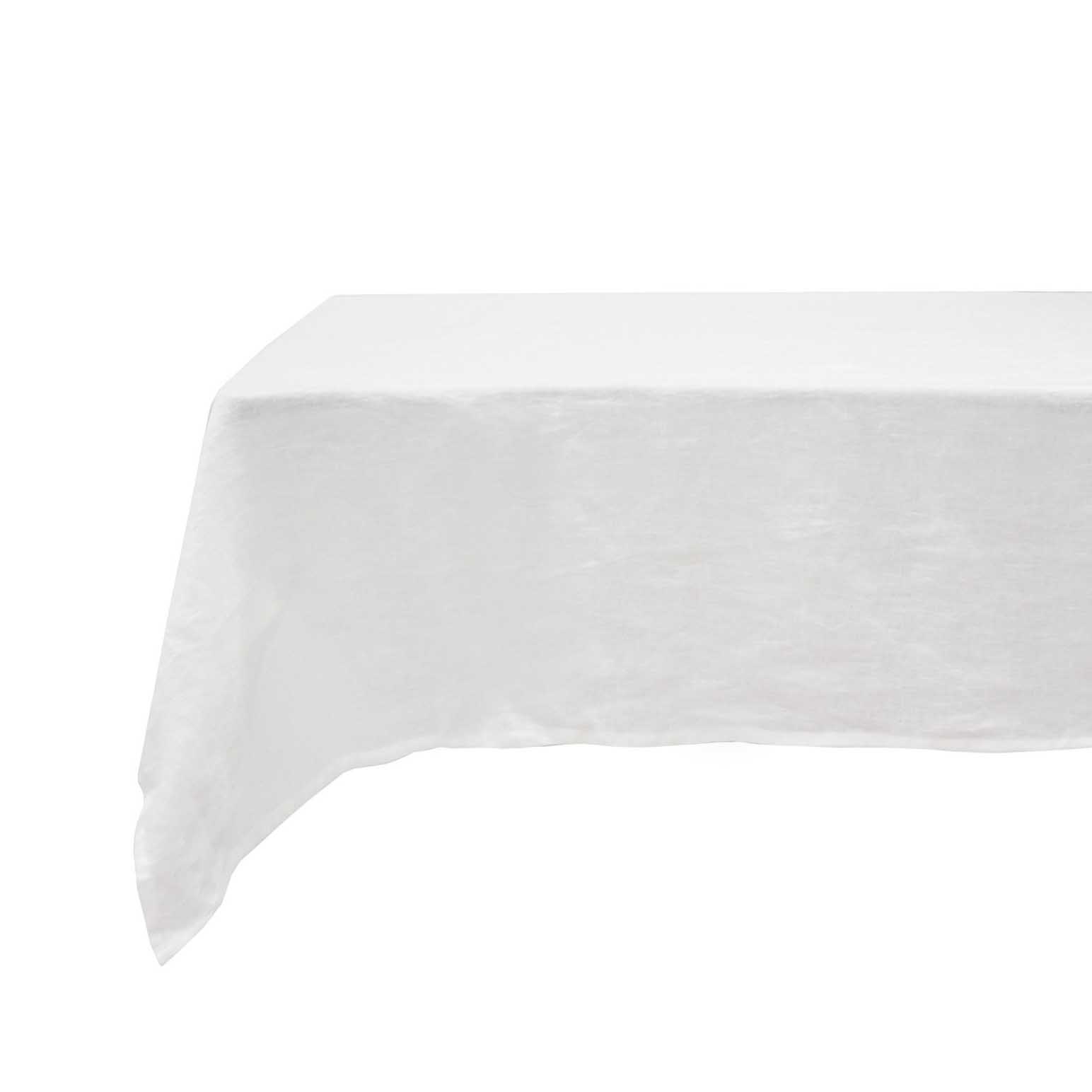 Bambury Linen Tablecloth 150x275cm White