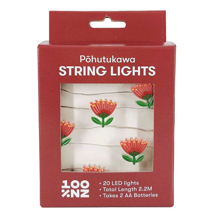 100% New Zealand Pohutukawa LED String Lights