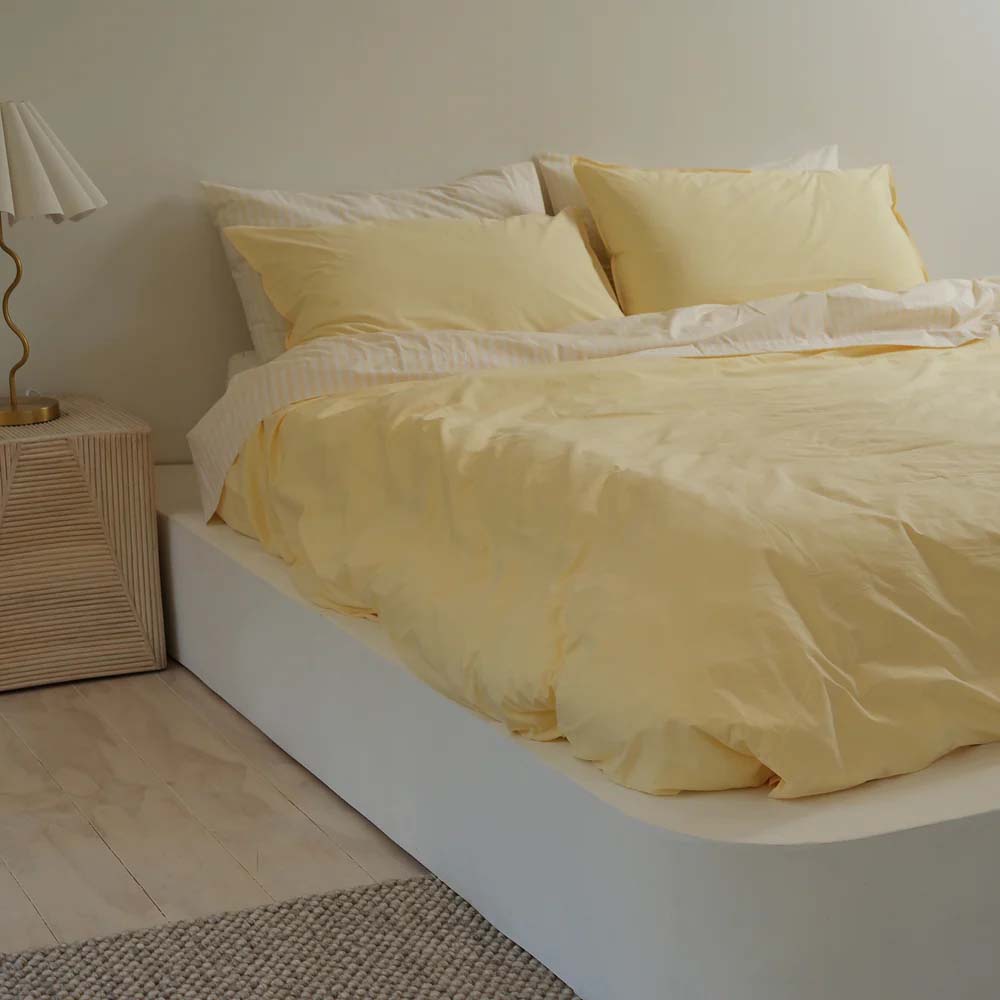 Home Lab 100% Stonewashed Cotton Duvet Set