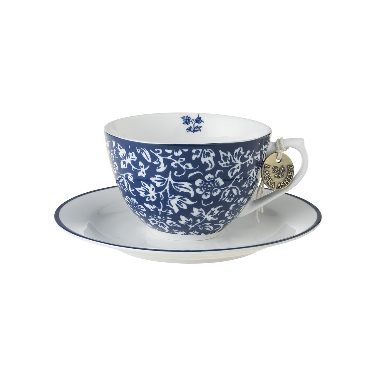 Laura Ashley Cappuccino Cup & Saucer Sweet Allysum