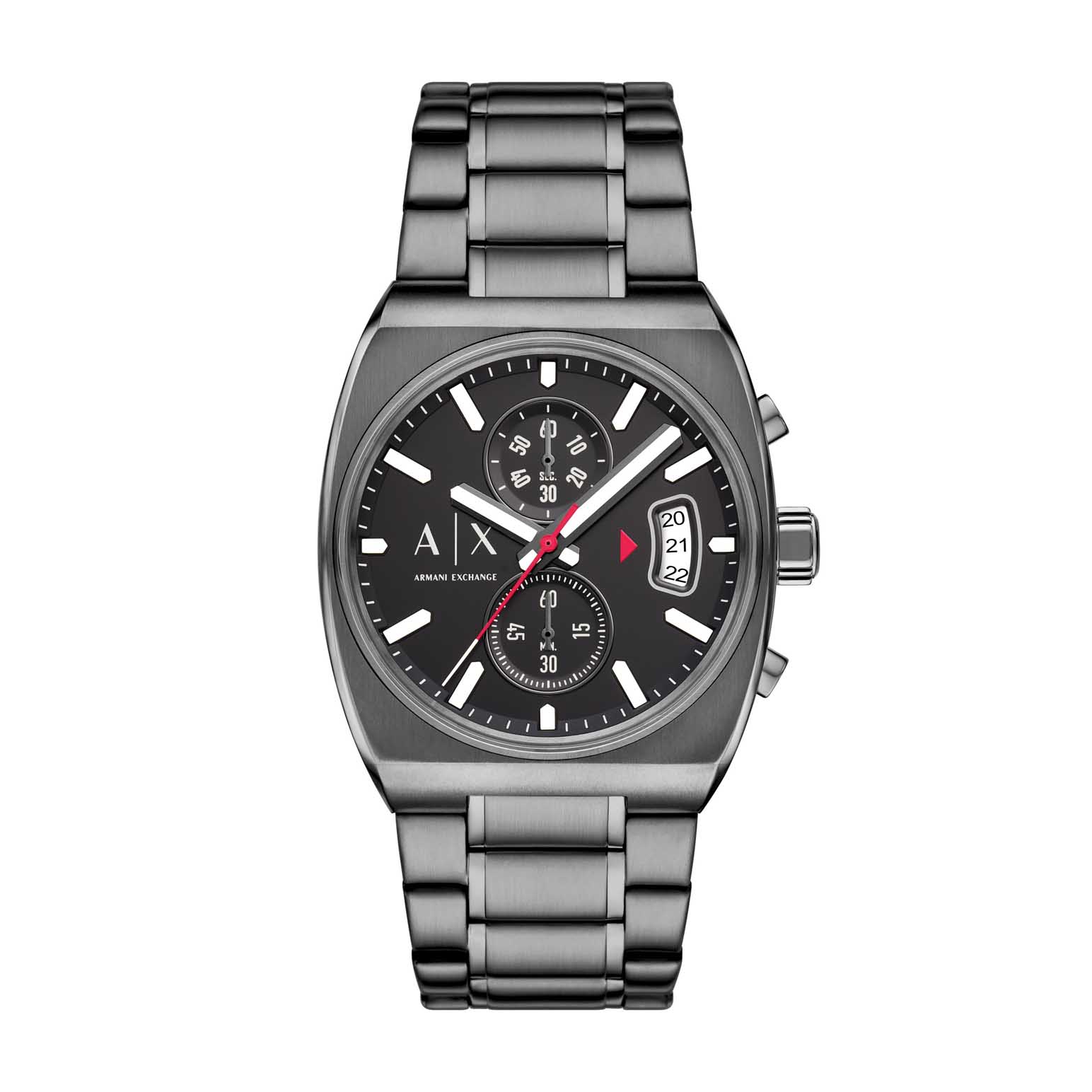 Armani Exchange Chronograph Gunmetal Stainless Steel Watch AX2823