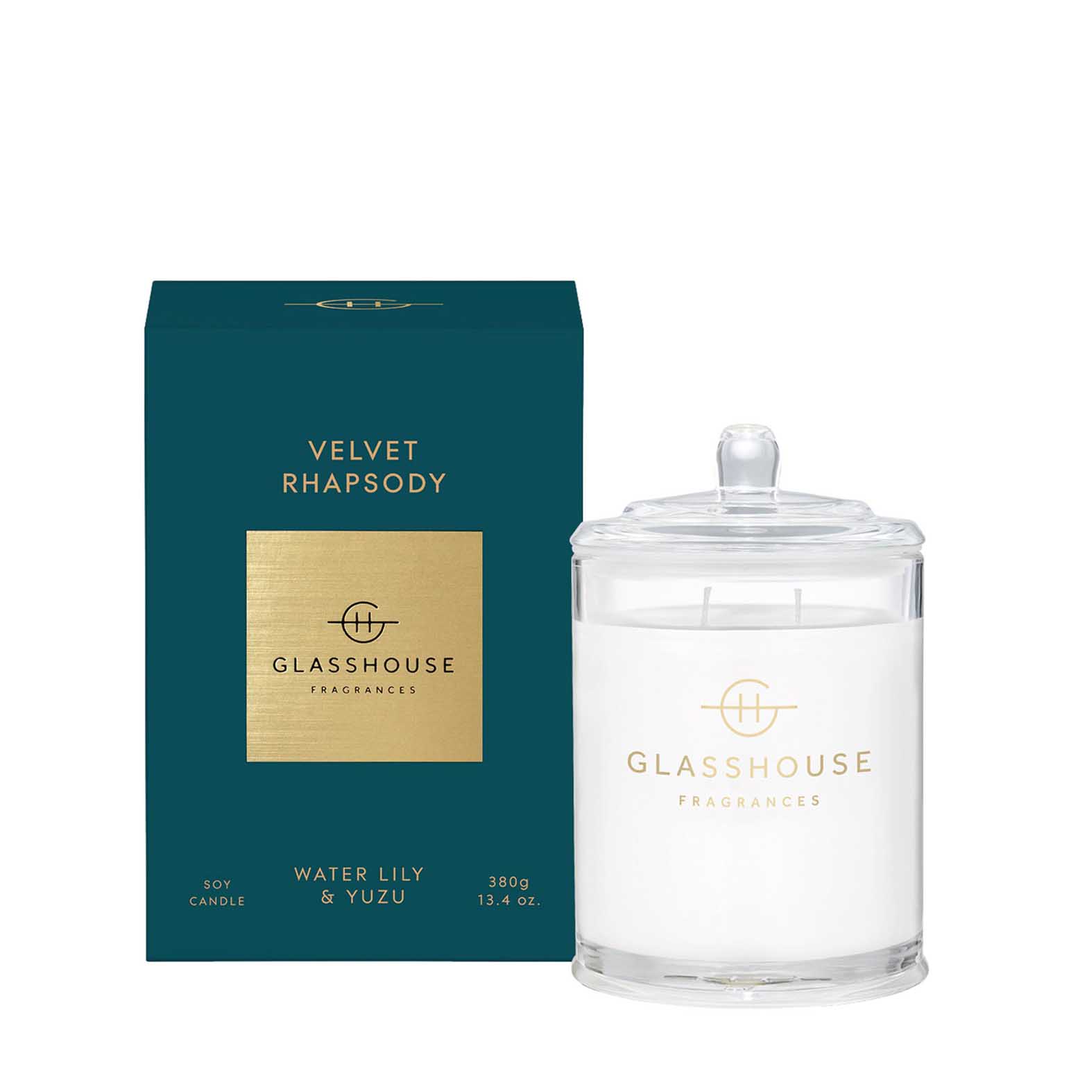 Glasshouse Fragrances Velvet Rhapsody Soy Candle 380g