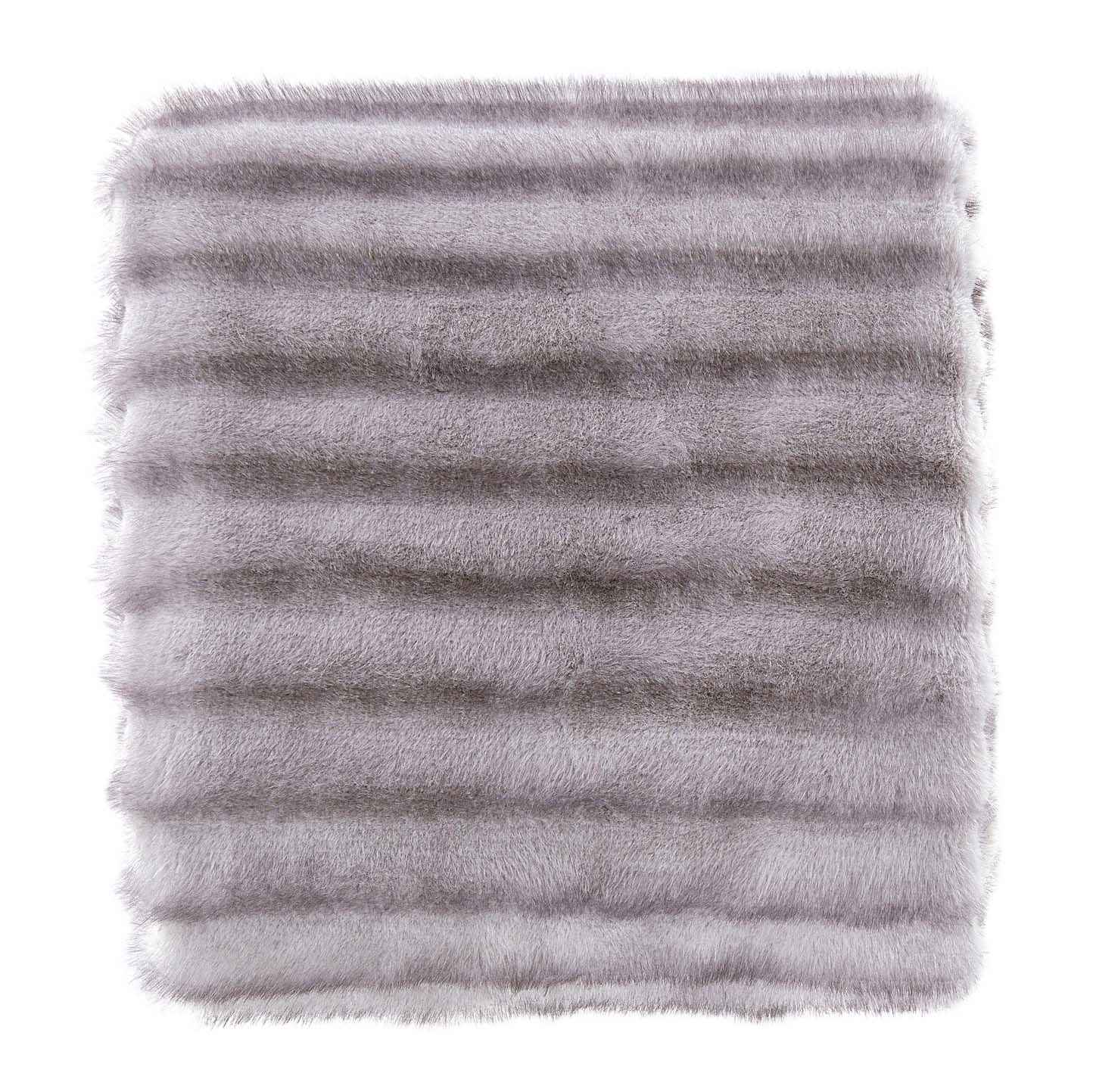 Top Drawer Silver Sable Throw 650Gsm Carved Fur - 150x200cm