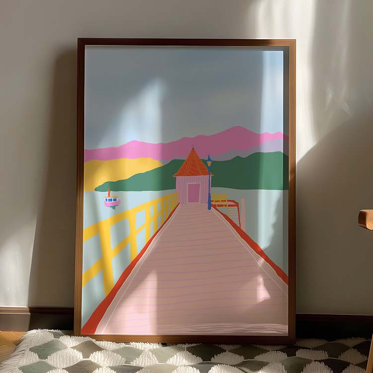 West Moor Design Akaroa (A4 Unframed Print)