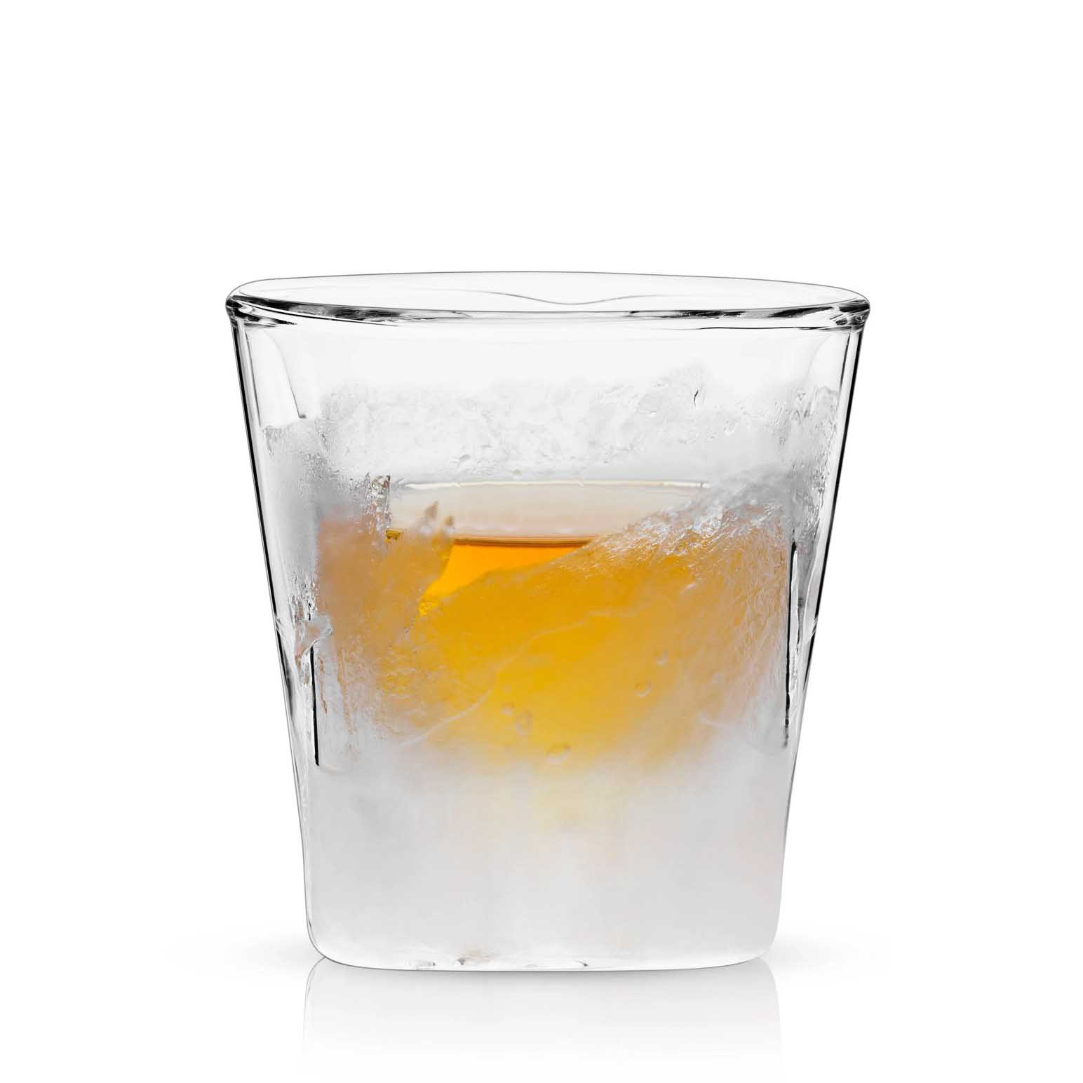 Viski Glacier: Double Walled Chilling Whiskey Glass