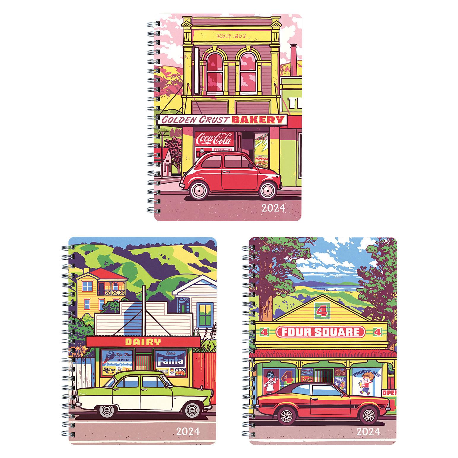 Collins Diary A53 Cities Wiro PP With Note Pad Even Year