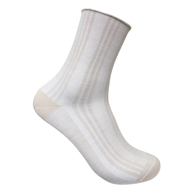 Designer Textile Anklet Vertical Stripe Sock